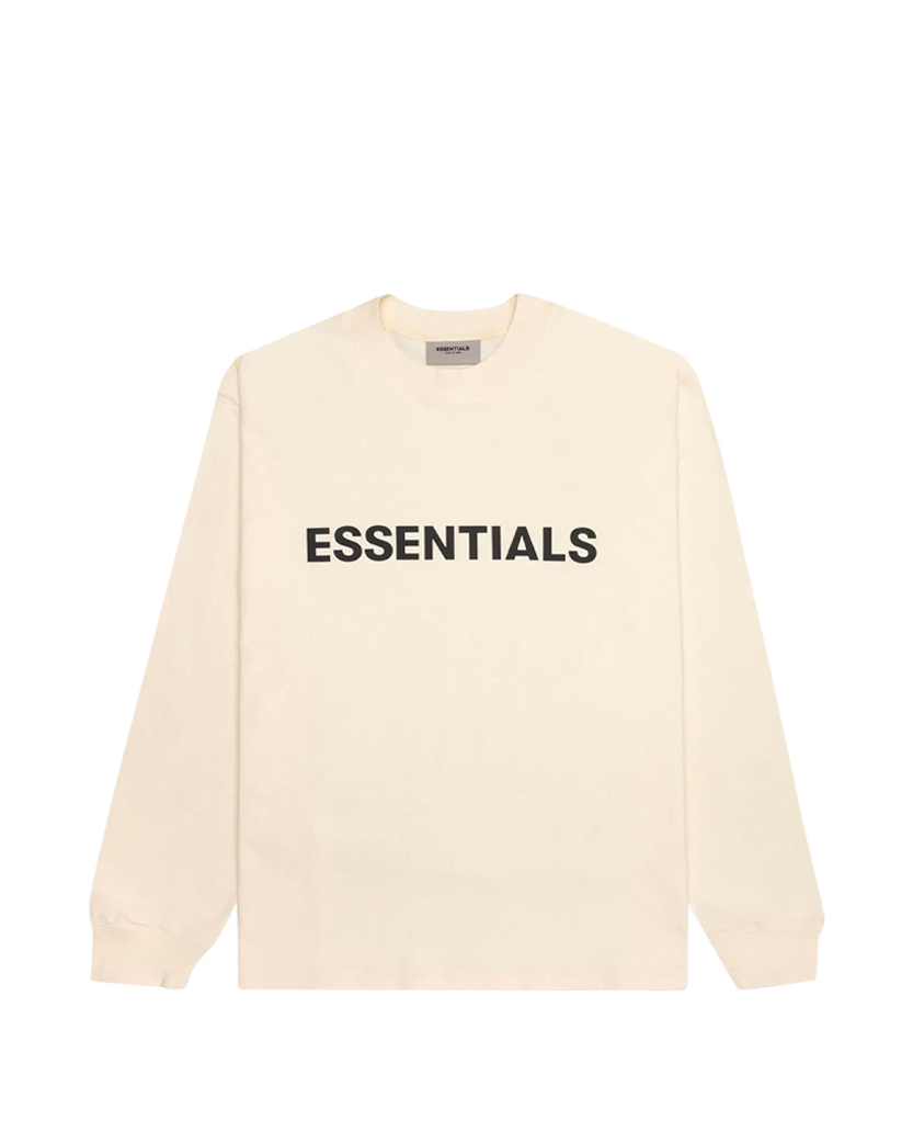 Fear Of God Essentials Front Logo long sleeve Buttercream