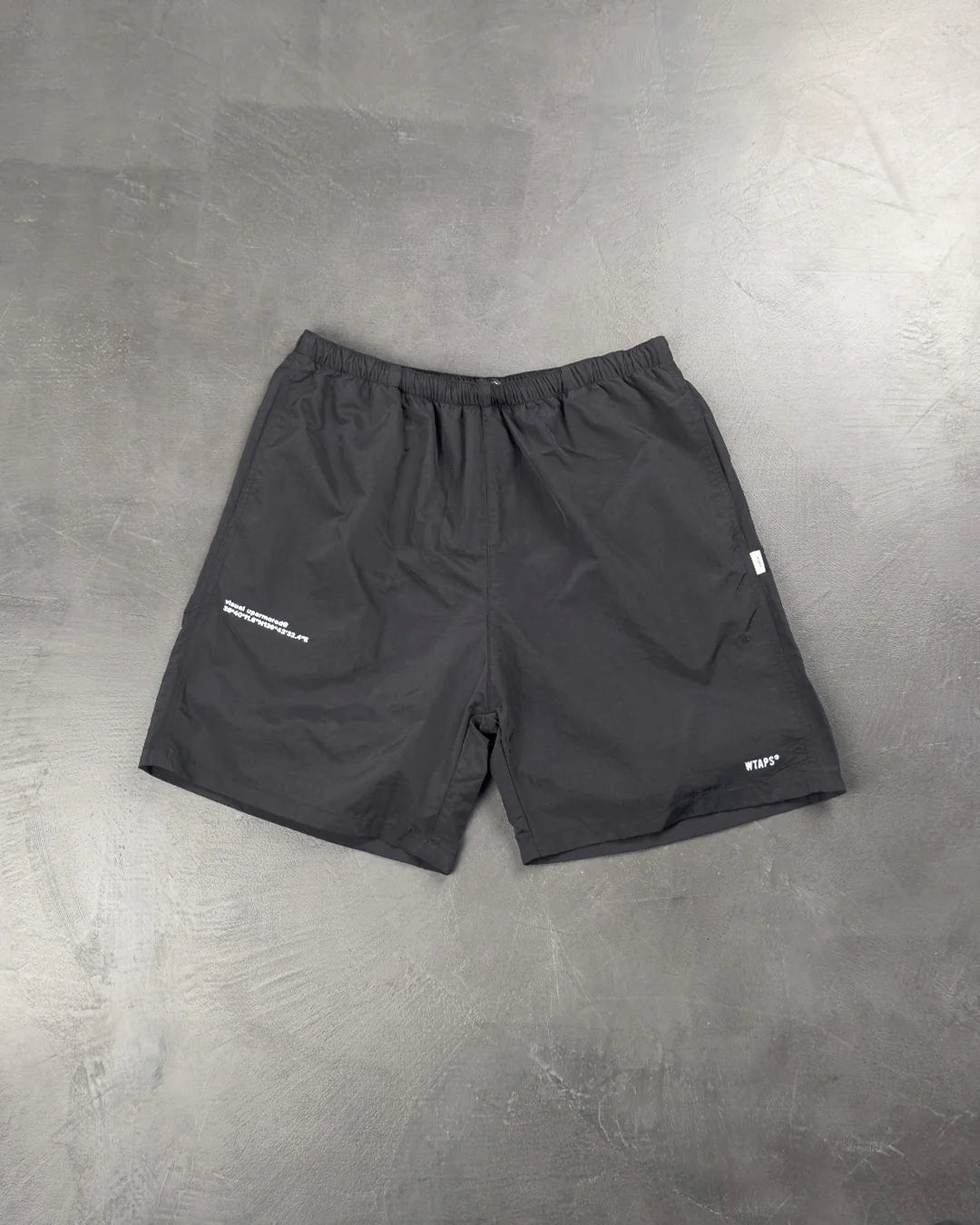 WTAPS Cape Satin Cargo Shorts Black