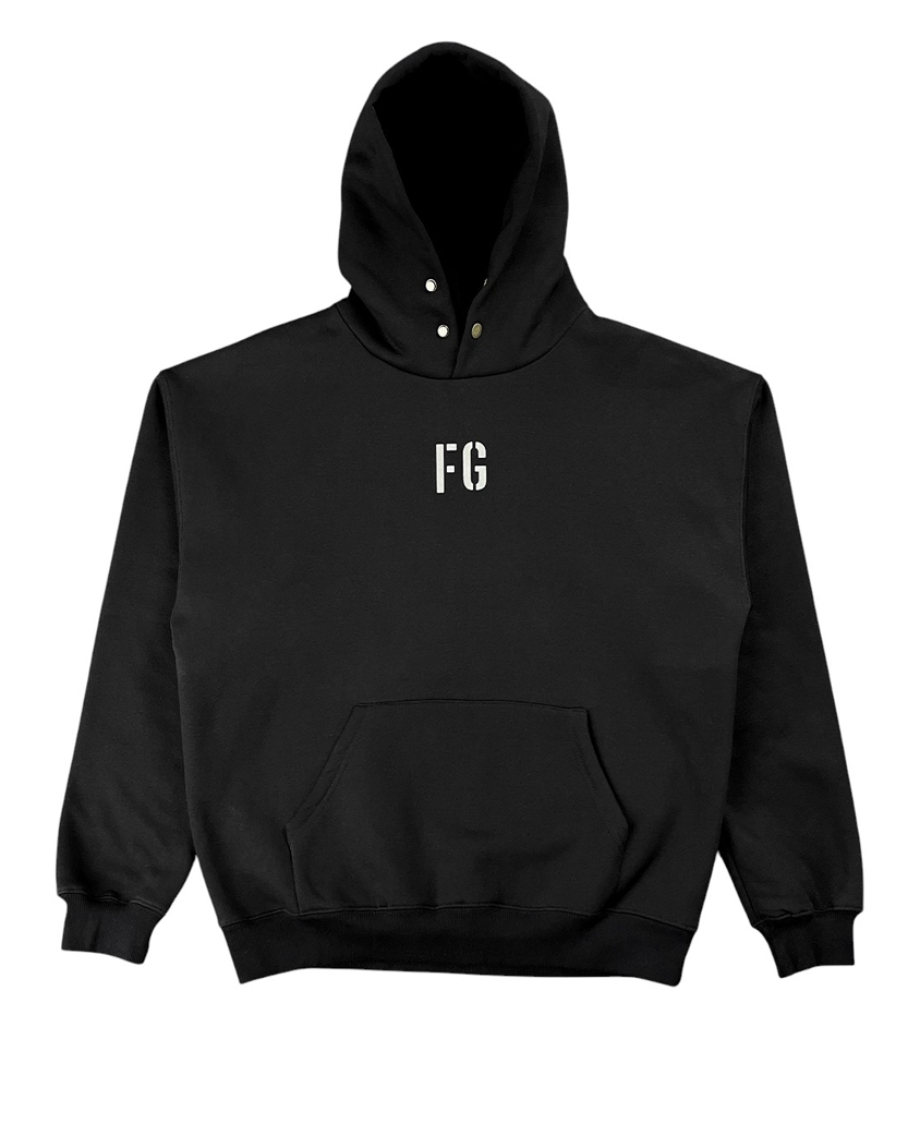Fear Of God 'FG' Vintage Hoodie Concrete Black