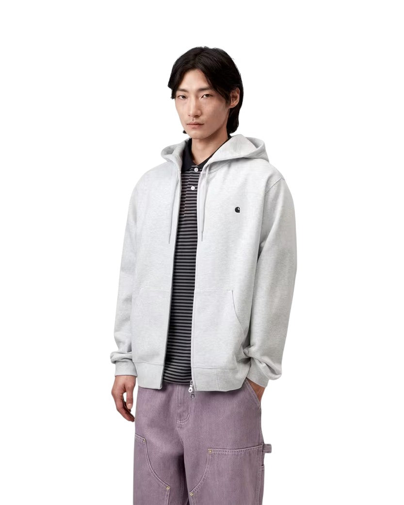 Carhartt WIP Zip Hoodie Grey Melange