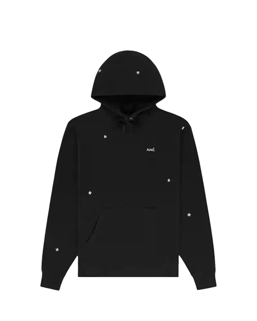 Aime Leon Dore Floral Embroidered Hoodie Black