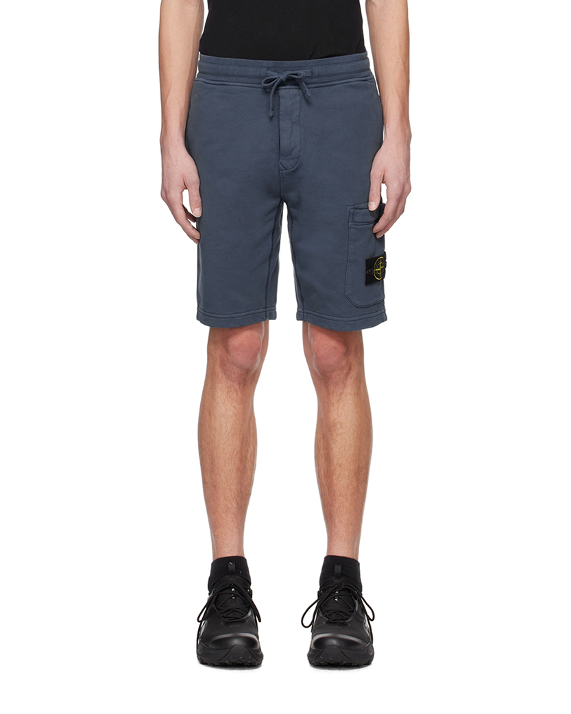 64651 Garment-Dyed Cotton Shorts Dark Blue SI0167-DBL