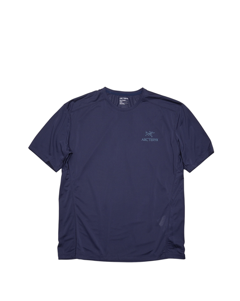 Arc'teryx Motus Arcword Crew SS T-Shirt Blue Logo Blue