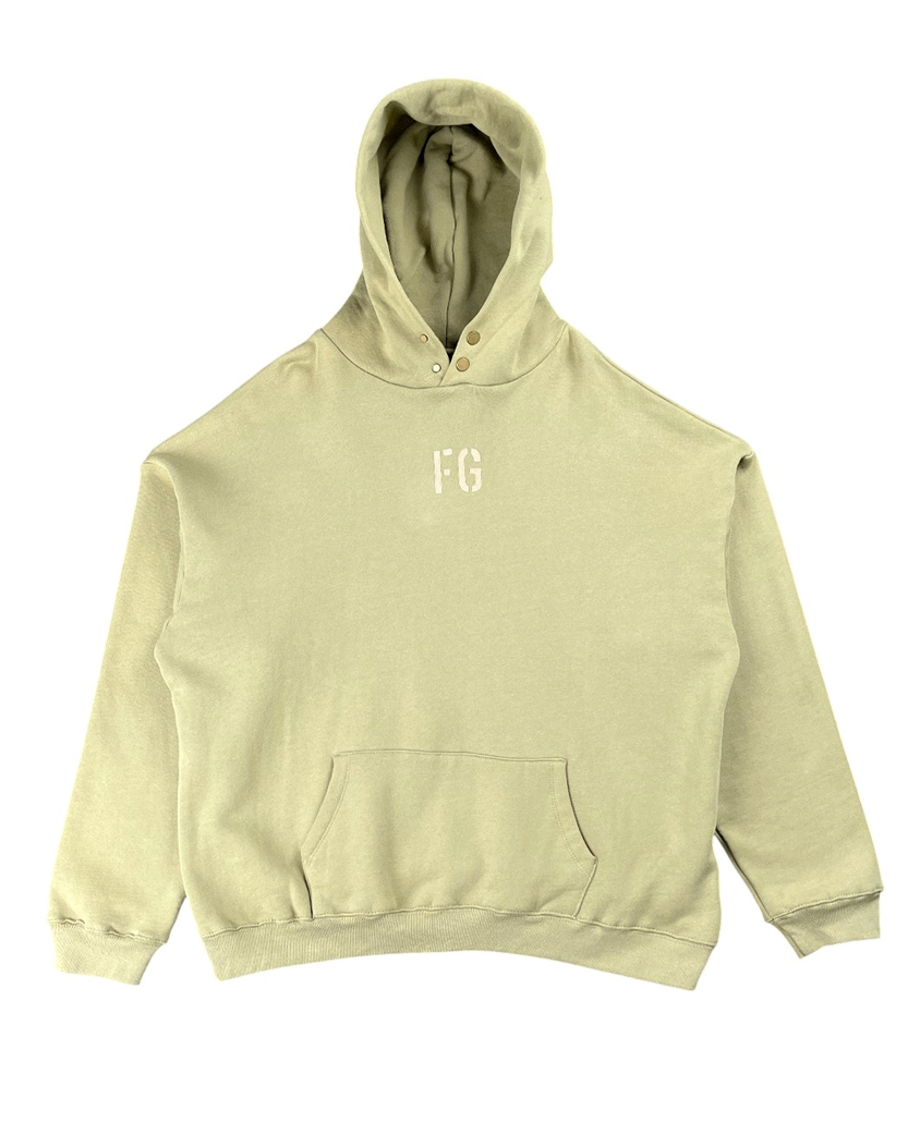 Fear Of God 'FG' Vintage Hoodie Concrete Olive