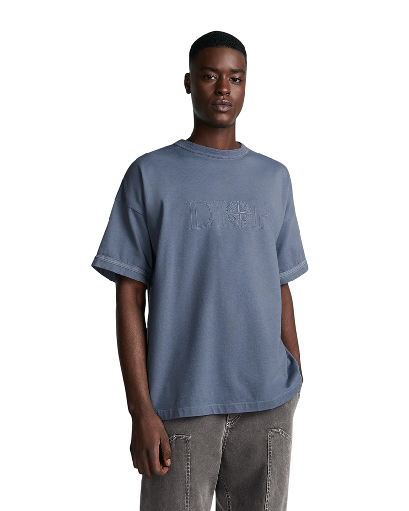 SI x Dior Cotton Jersey T-Shirt Blue SI0216-BL