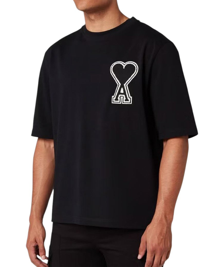 AMI Paris Exclusive Ami De Coeur T-Shirt Black