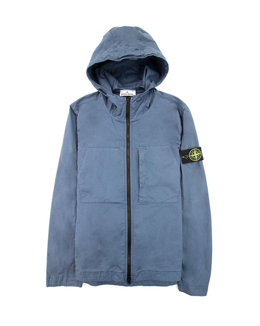 43310 Supima Cotton Overshirt Blue SI0244-BL