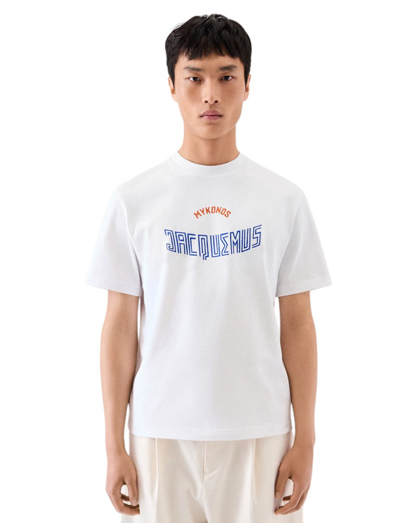 Jacquemus The Mykonos Coffee T-Shirt White