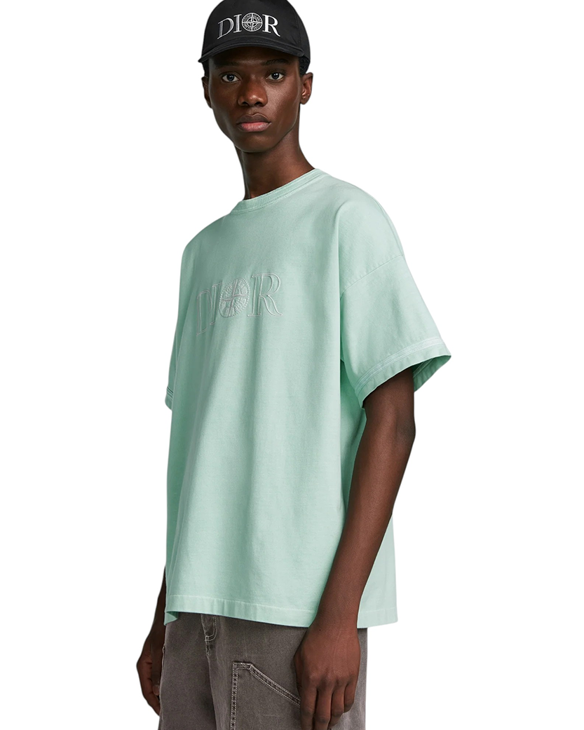 SI x Dior Cotton Jersey T-Shirt Light Green SI0216-LGN