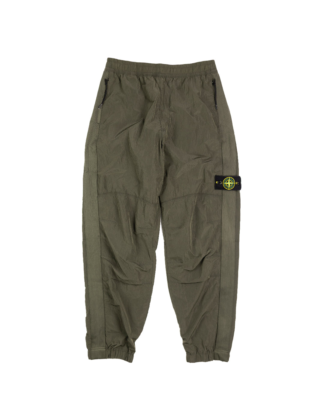 30919 Nylon Metal Track Pants Olive SI0267-OL