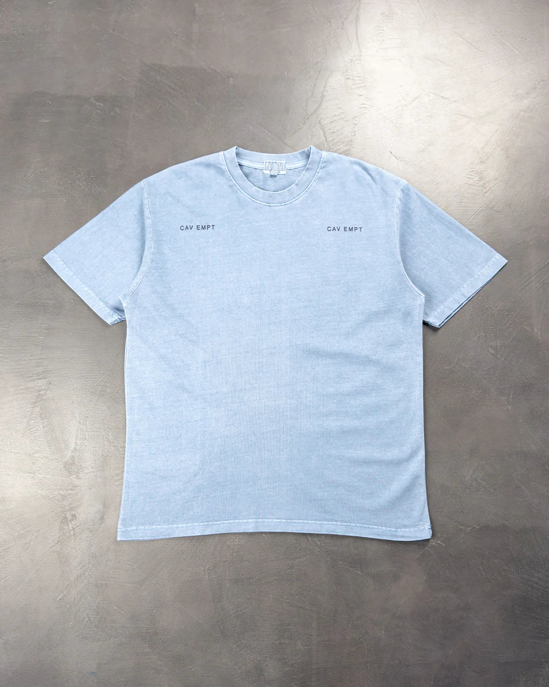 CAV EMPT OVERDYE T-SHIRT BLUE CAV129