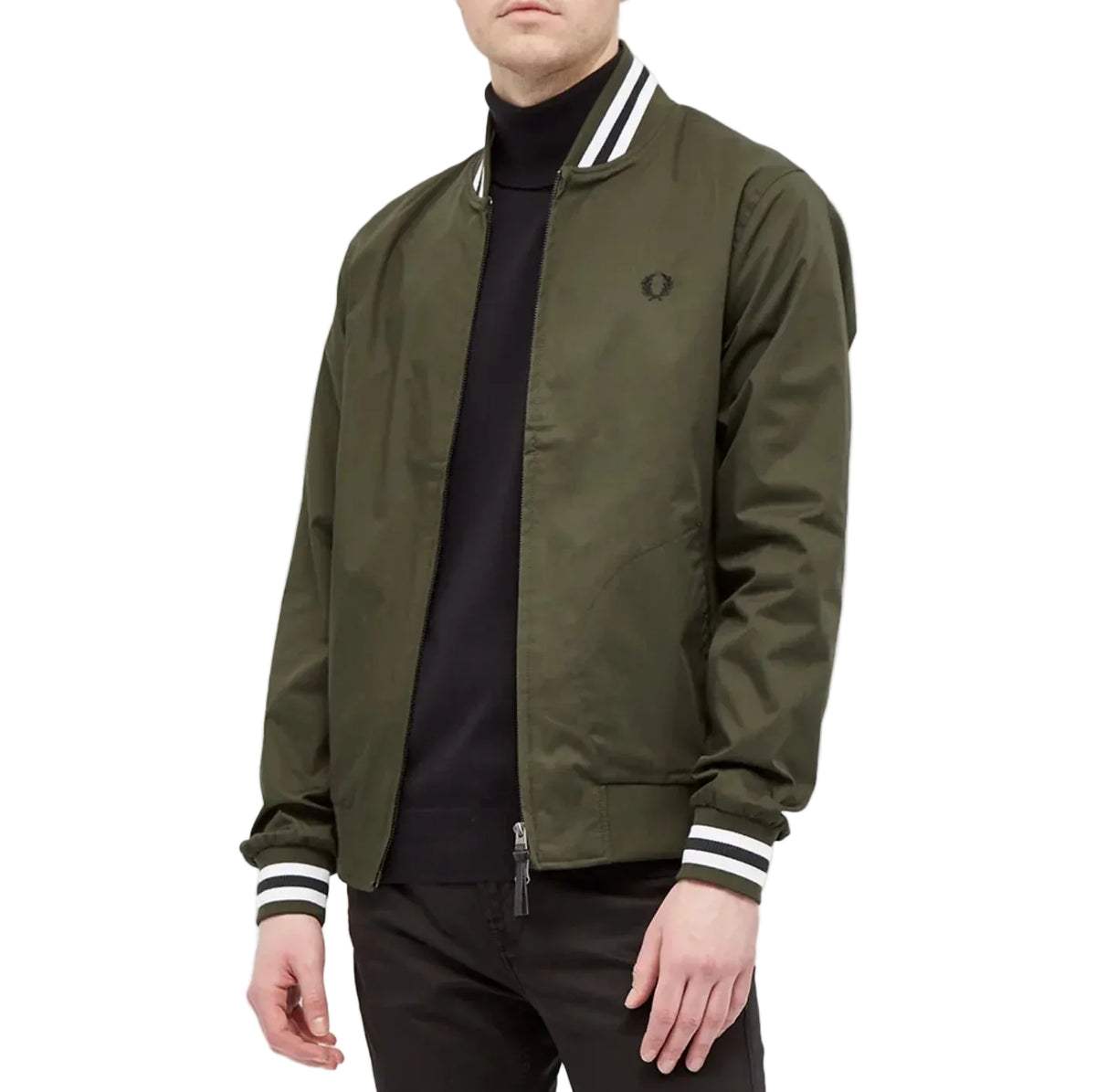 FRED PERRY TENNIS BOMBER JACKET Hunting Green