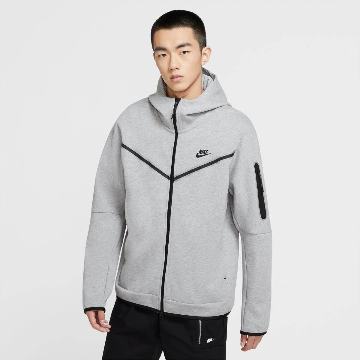 Nike NSW Tech Fleece Zip Hoodie Grey