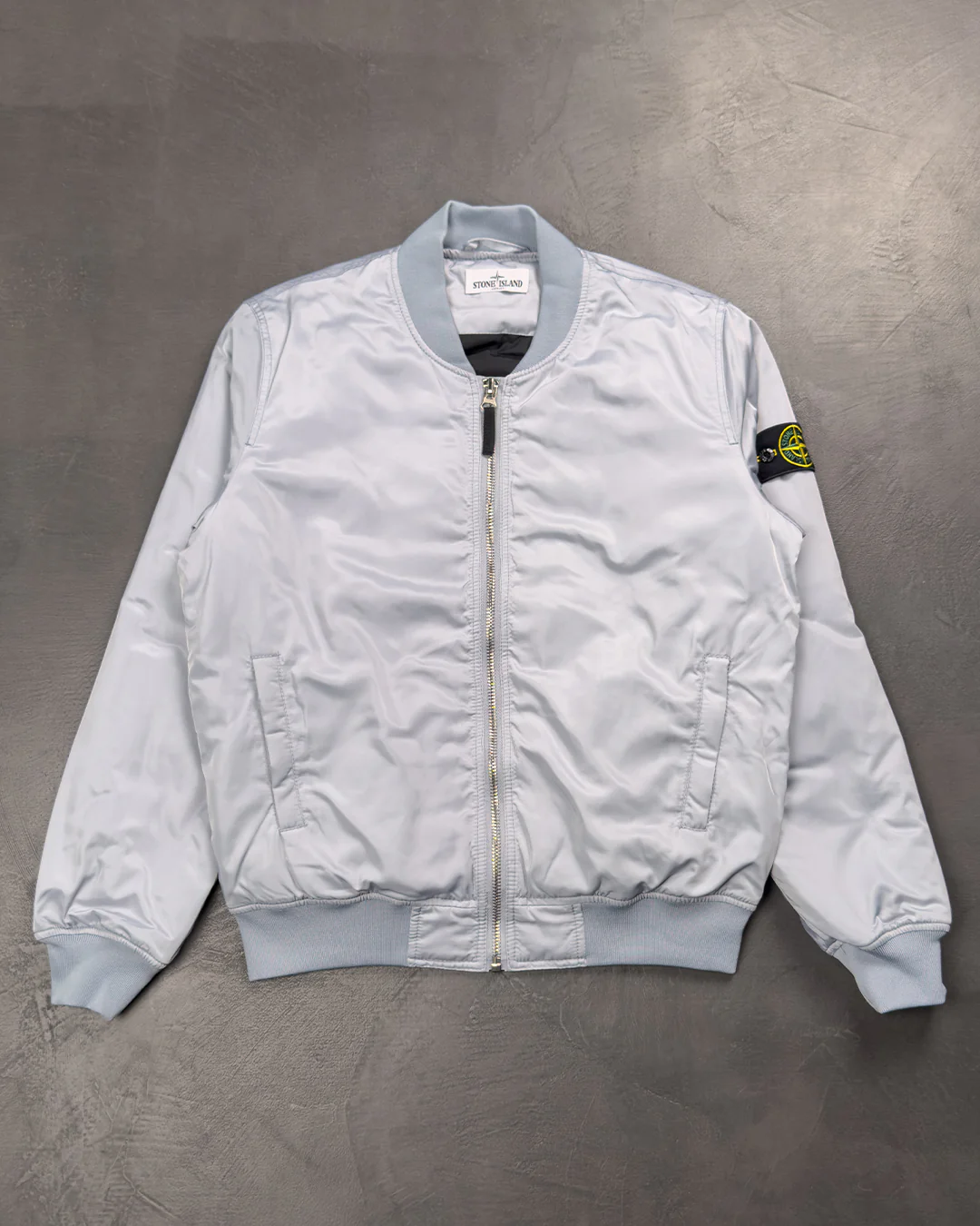 42429 Light Twill Bomber Jacket Sky Blue SI0258-SBL