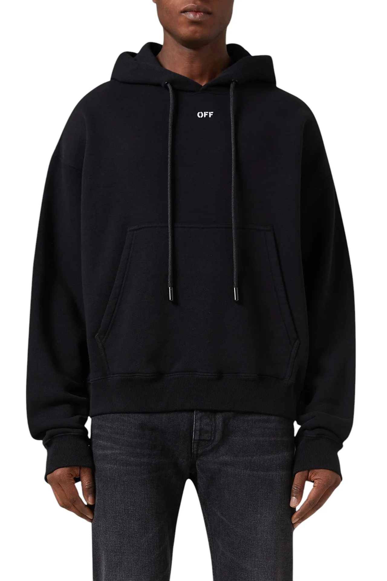 Off-White Double Moon Arrow Skate Hoodie Black