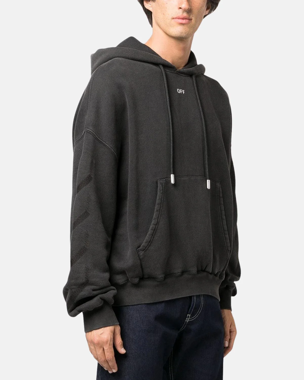 Off-White St. Matthew Cotton Hoodie Black