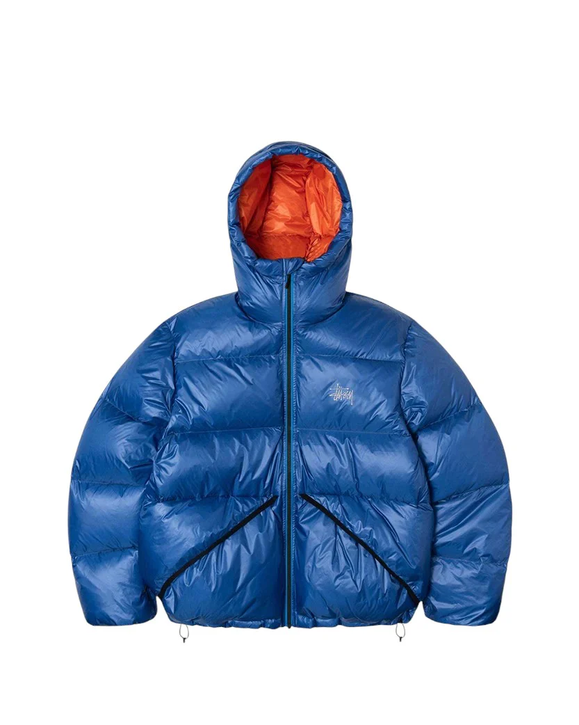 STUSSY Micro Ripstop Down Parka Royal Blue