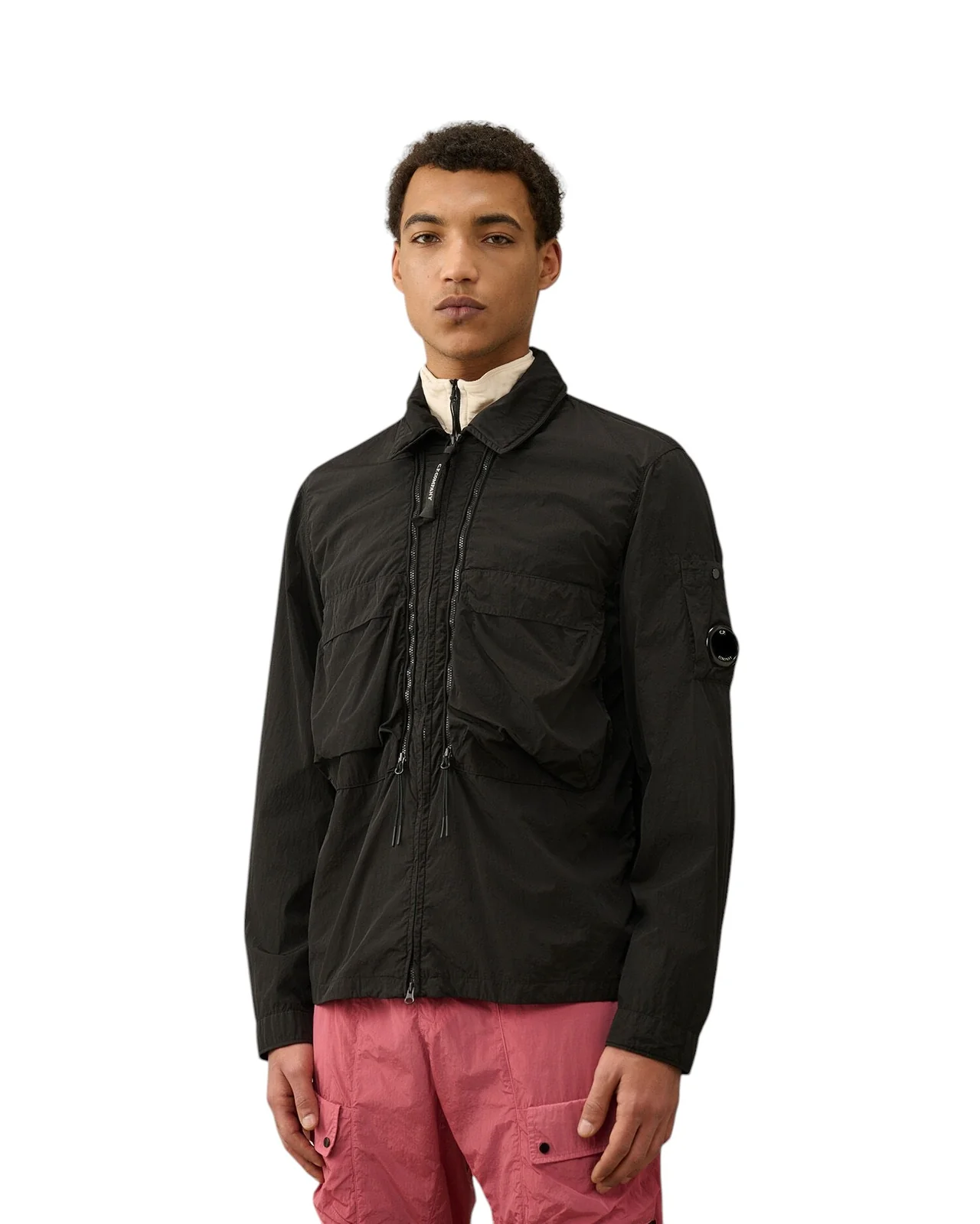 C.P. Company Chrome-R Hooded Overshirt Black