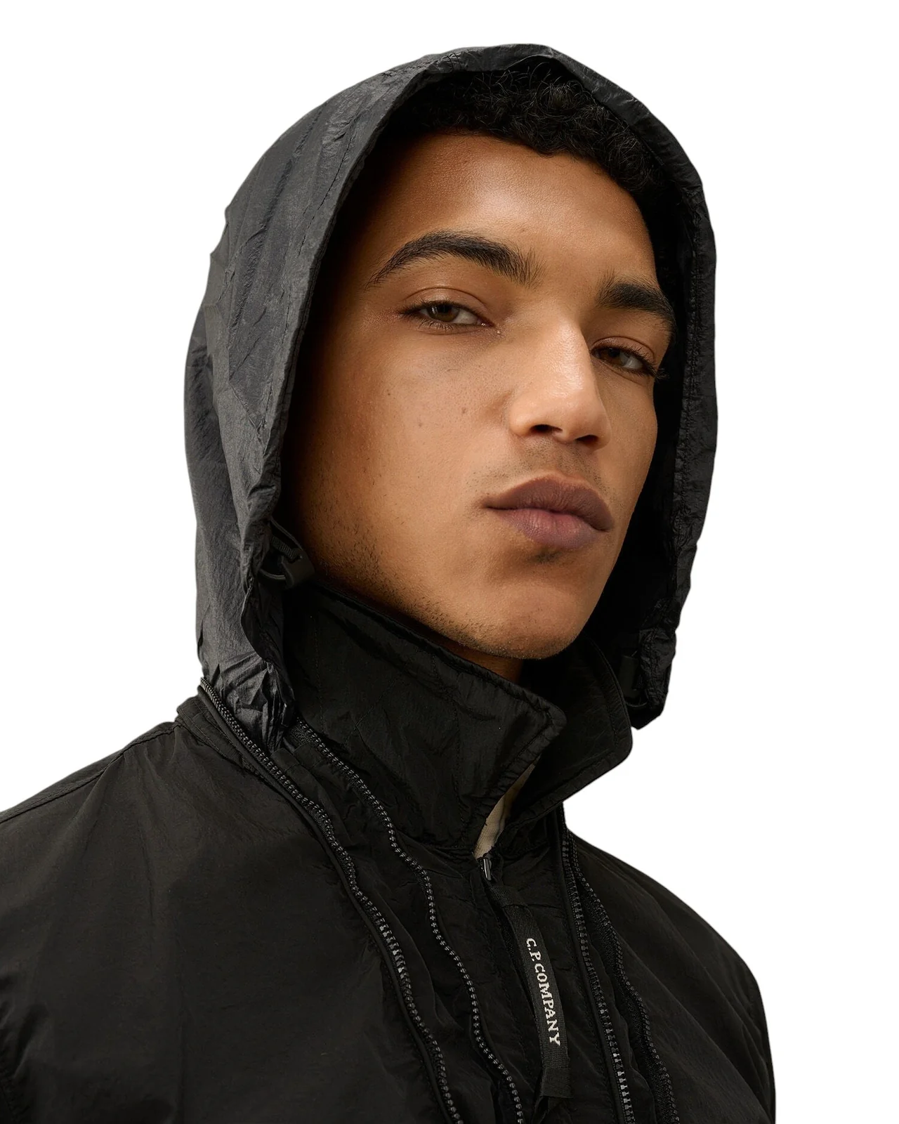C.P. Company Chrome-R Hooded Overshirt Black
