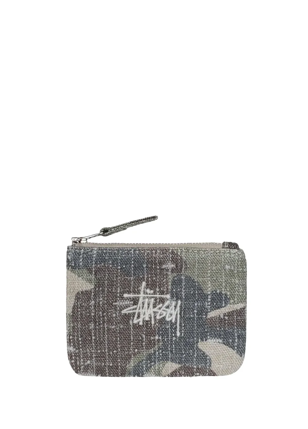 STUSSY Needle Punch Coin Pouch Camo