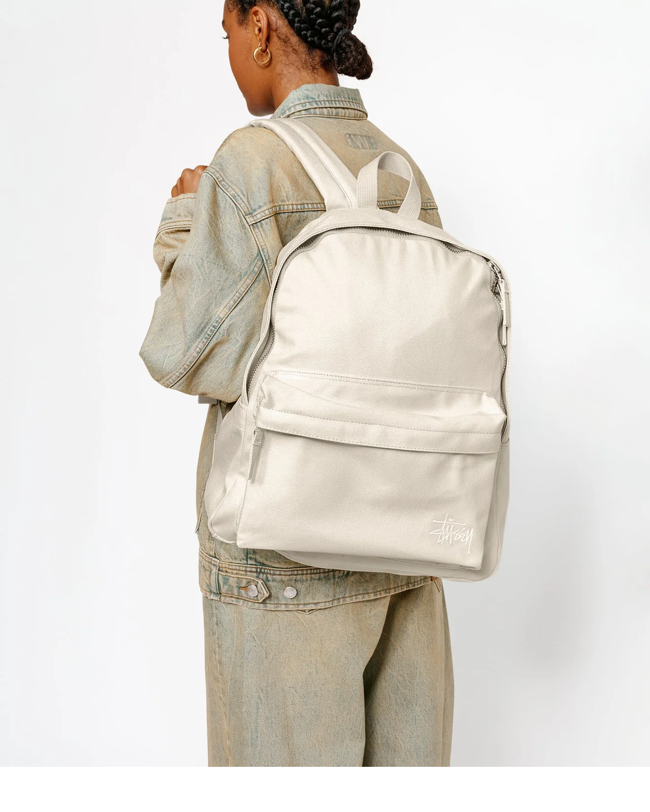 STUSSY Canvas Backpack Natural