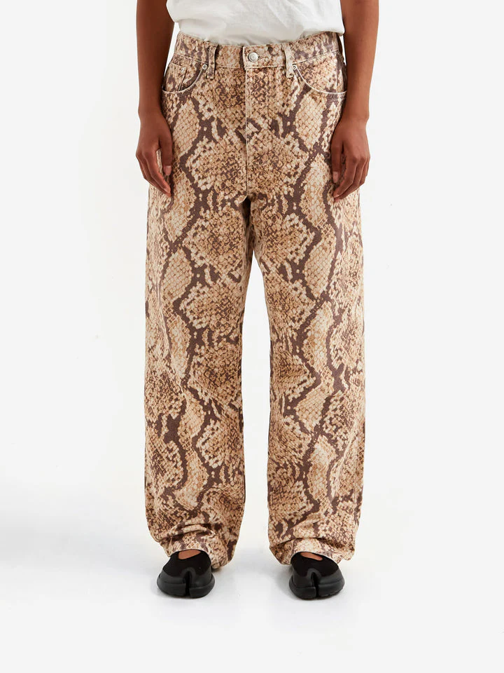 STUSSY Washed Canvas Big Ol' Jeans Python