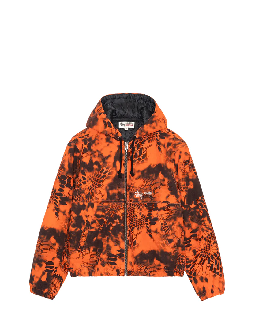 STUSSY Hooded Work Jacket Inferno