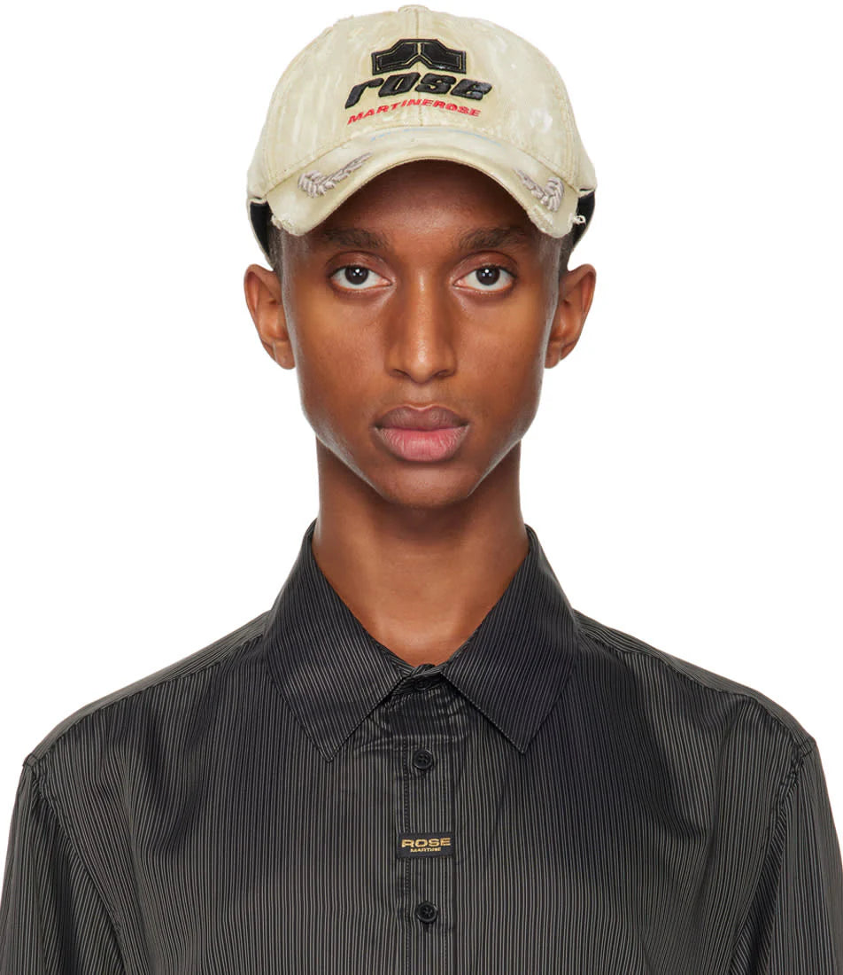 Martine Rose Rolled Back Cap Beige