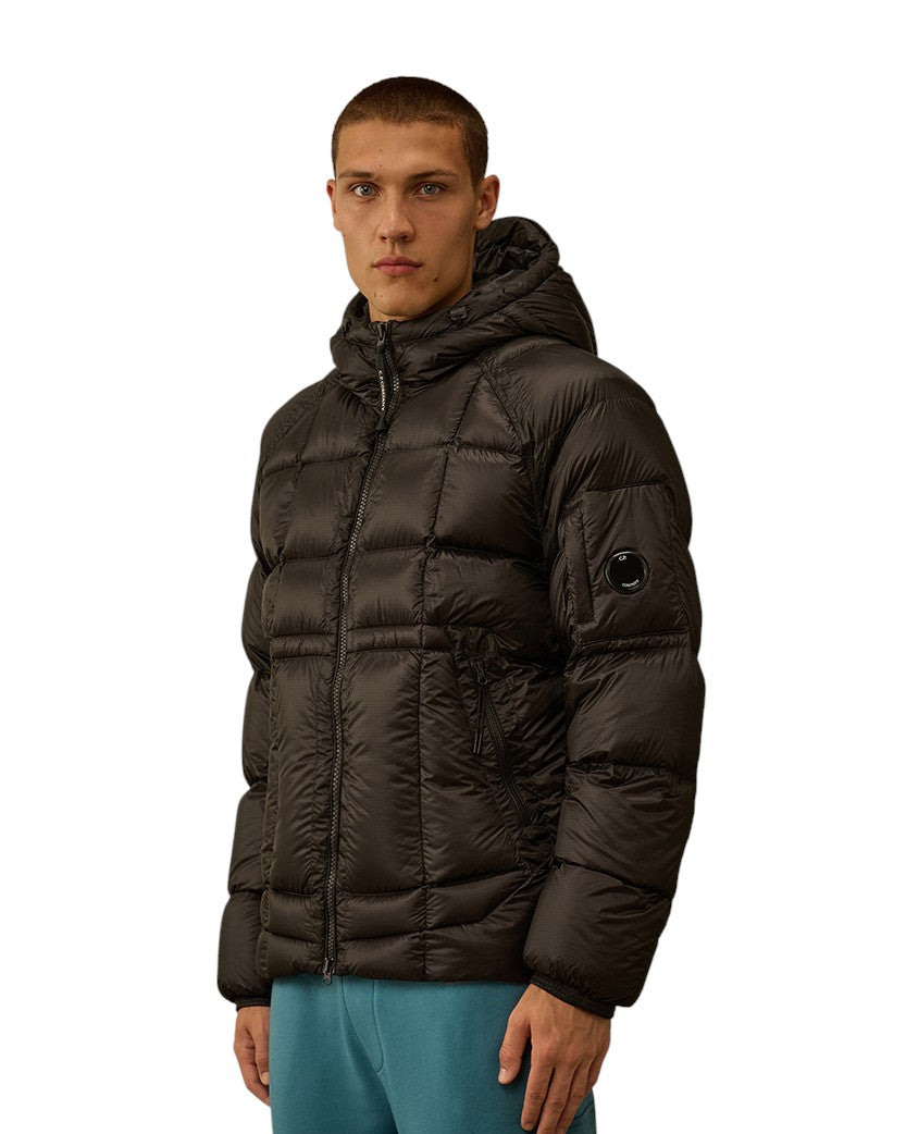 C.P. Company D.D. Shell Hooded Down Jacket Off-Black
