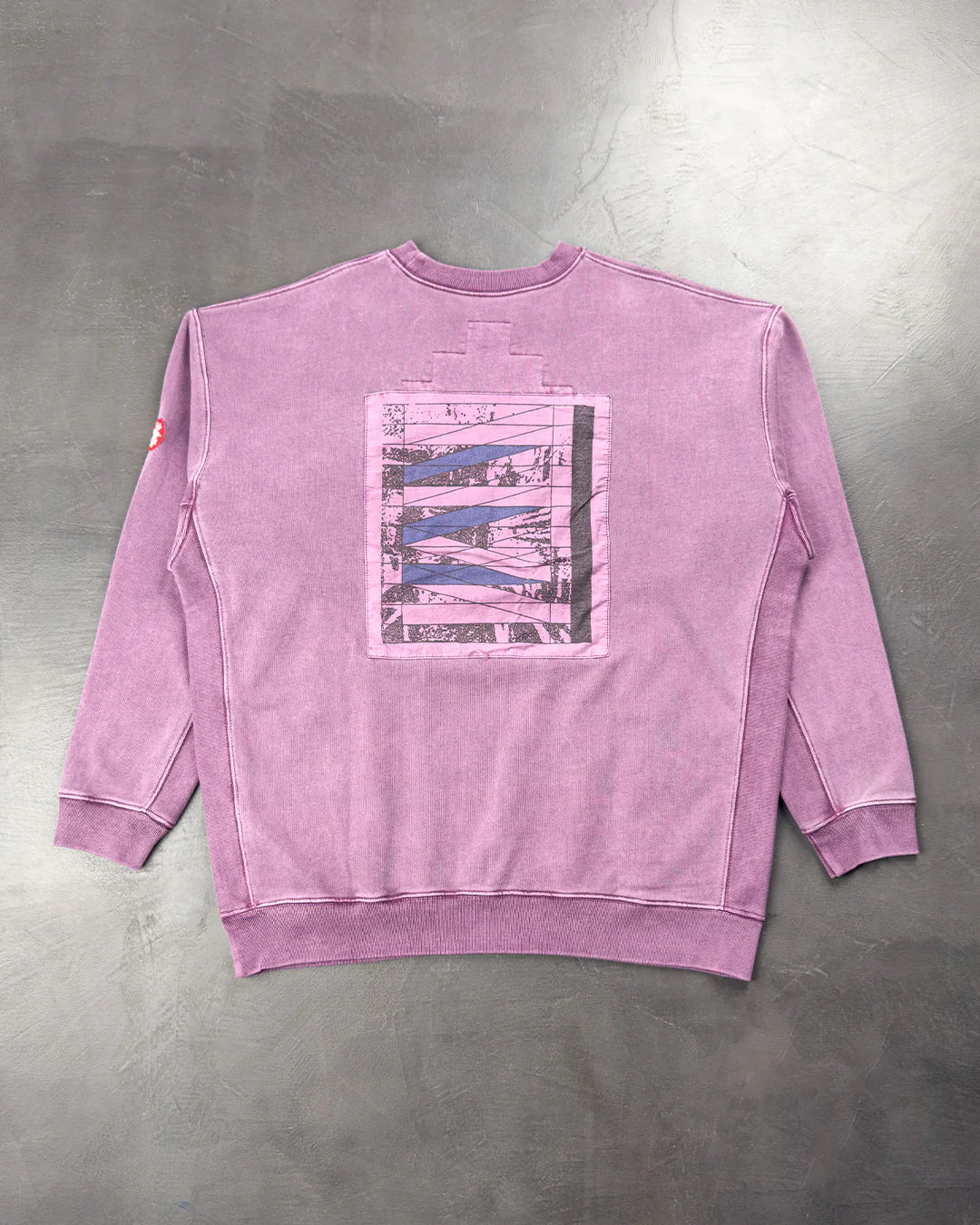 CAV EMPT 20SS Overdye Conform Crew Neck Purple Sweatshirt CAV104