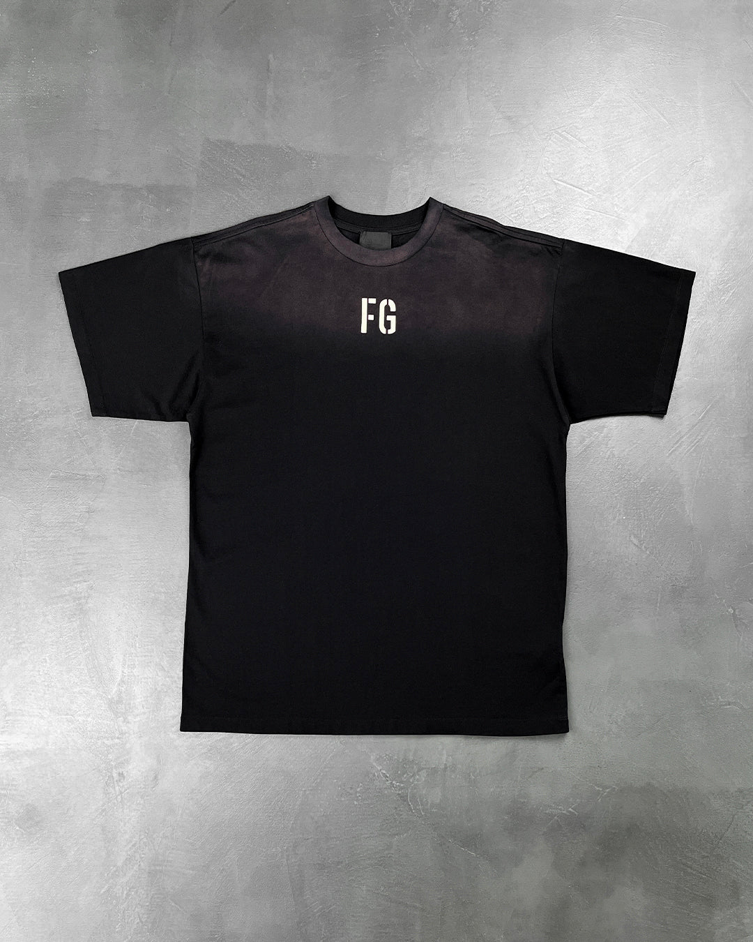 Fear Of God Felted 'FG' T-Shirt Black/White