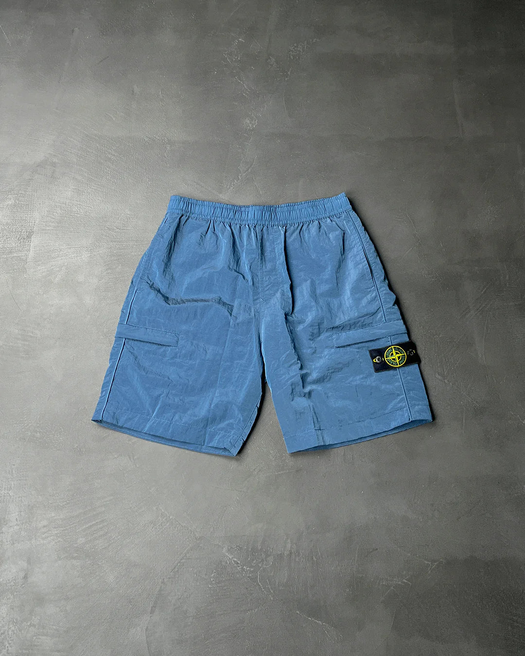 L1721 Nylon Metal Econyl Bermuda Shorts Blue SI0153-BL