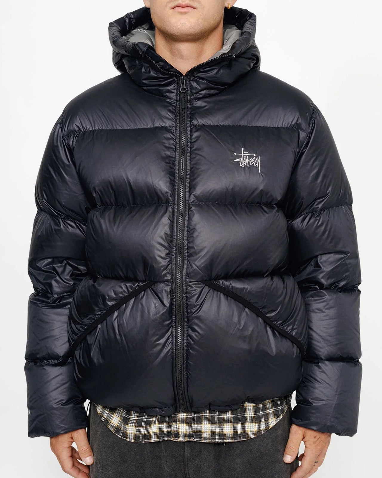 STUSSY Micro Ripstop Down Parka Black/Grey