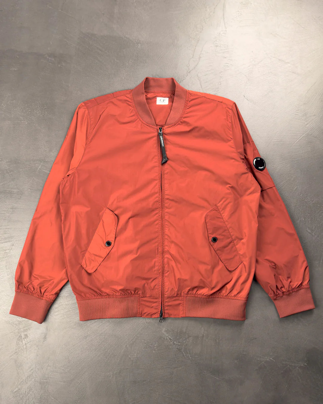 C.P. Company Nycra Arm Lens Bomber Jacket Orange