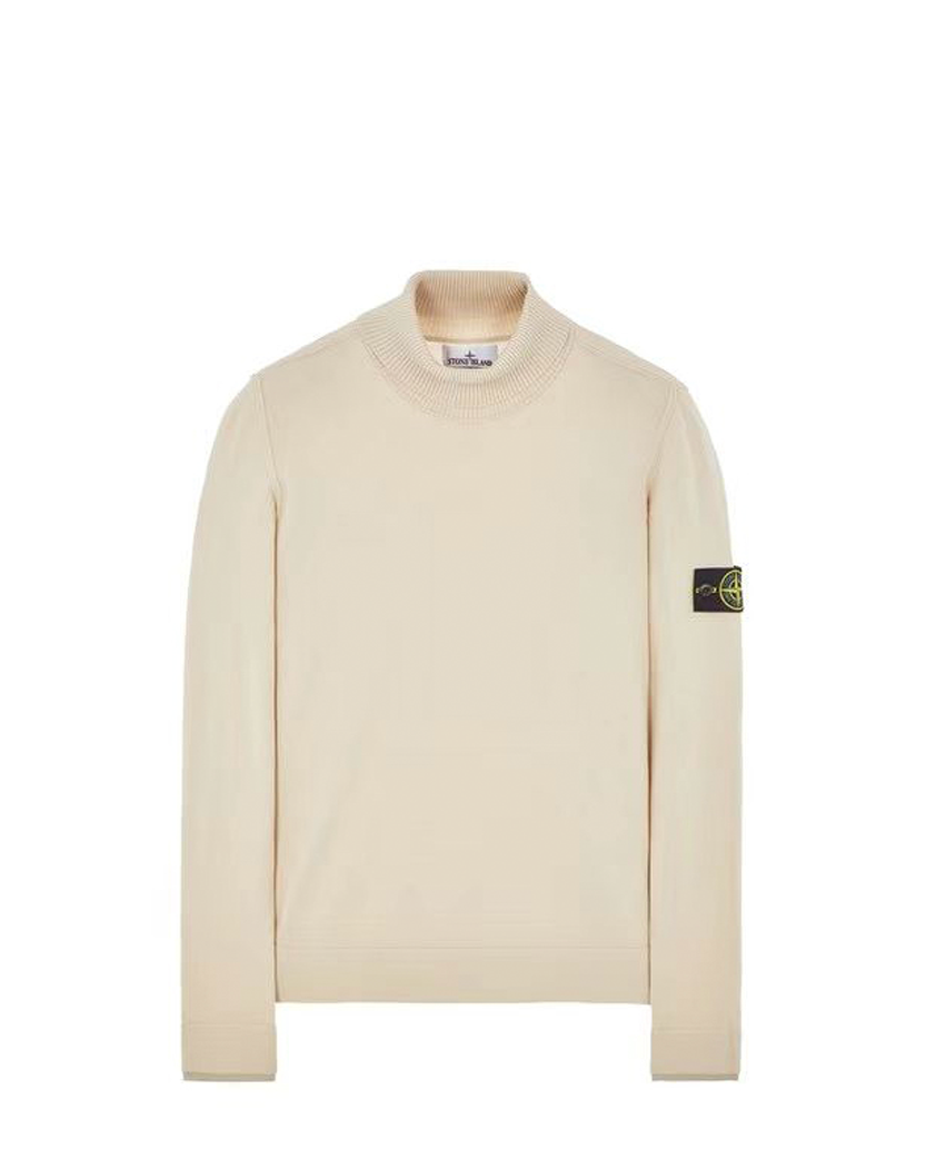 530A1 Mock Neck Sweater Natural White SI0231-NWT
