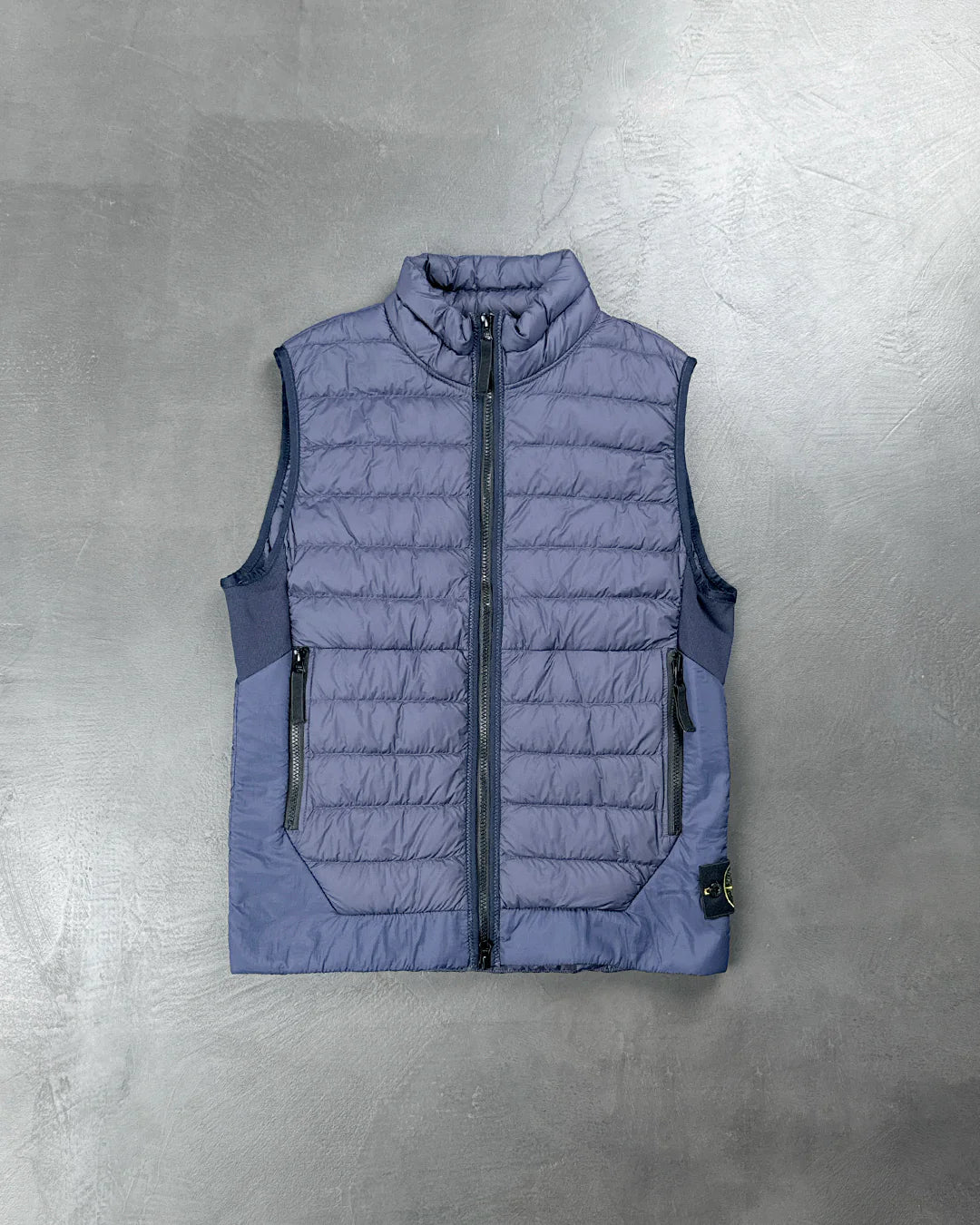 G0124 Garment Dyed Micro Yarn Down Gilet Navy SI0151-NA