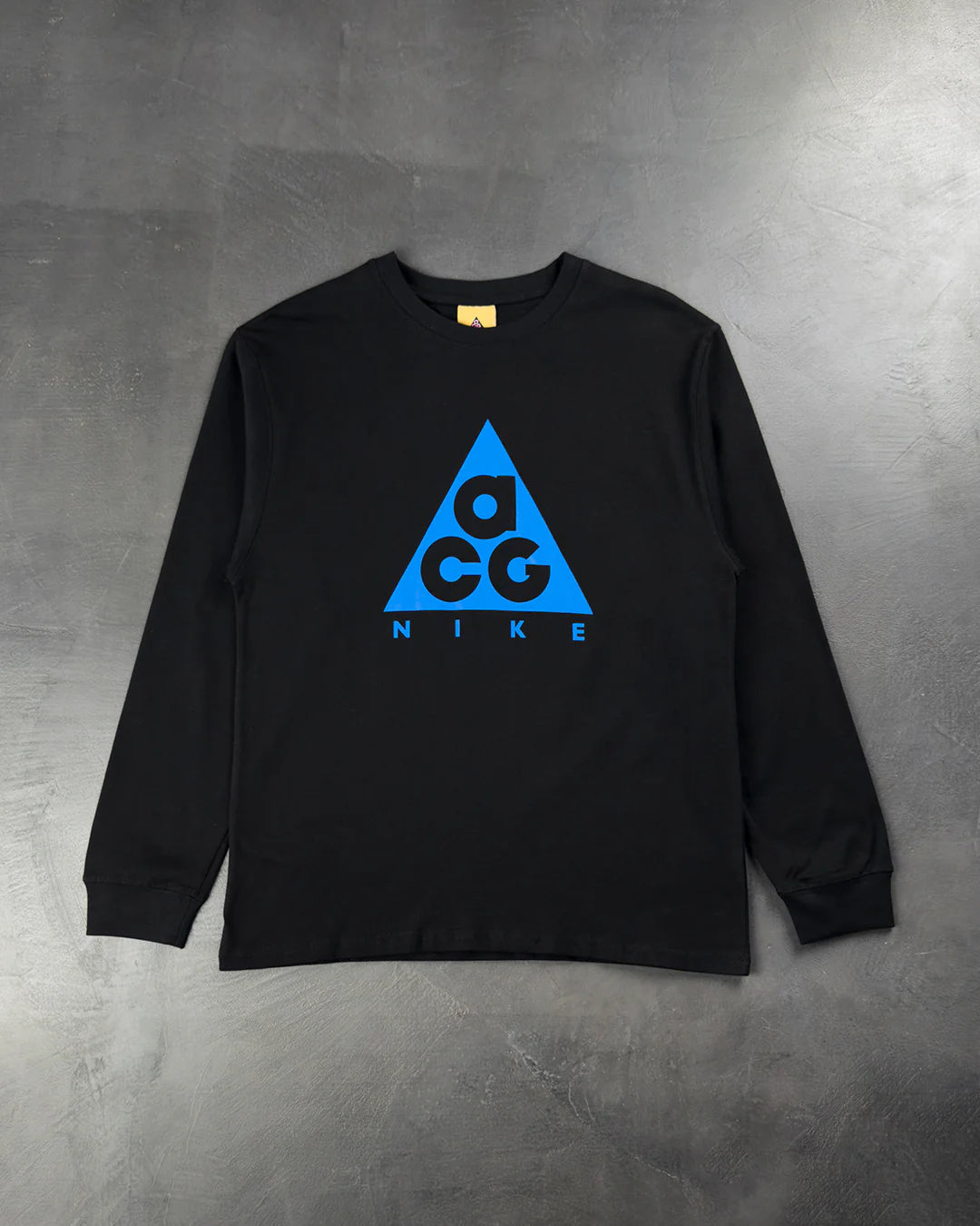 Nike ACG Long Sleeve Logo Tee Black - Blue Logo