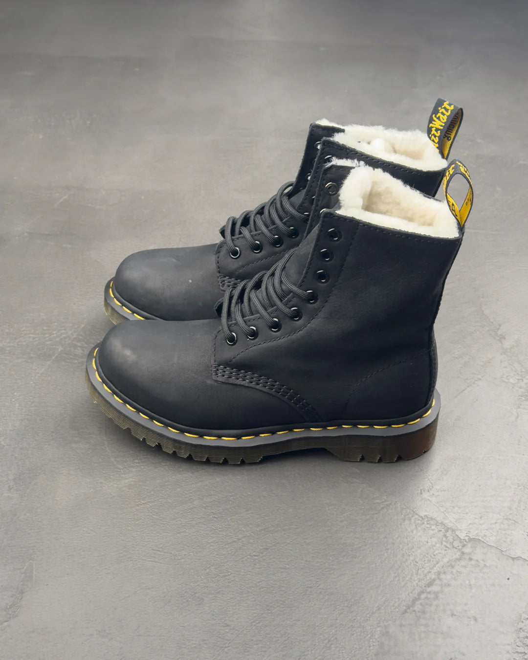 Dr. Martens 1460 Serena Fur Lined Black