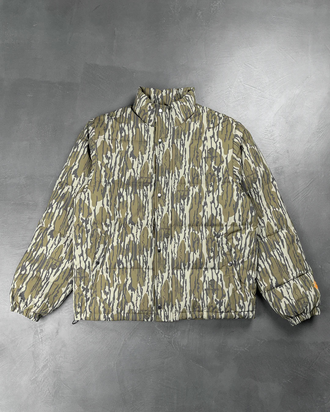 STUSSY MOSSY OAK DOWN PUFFER JACKET CAMO