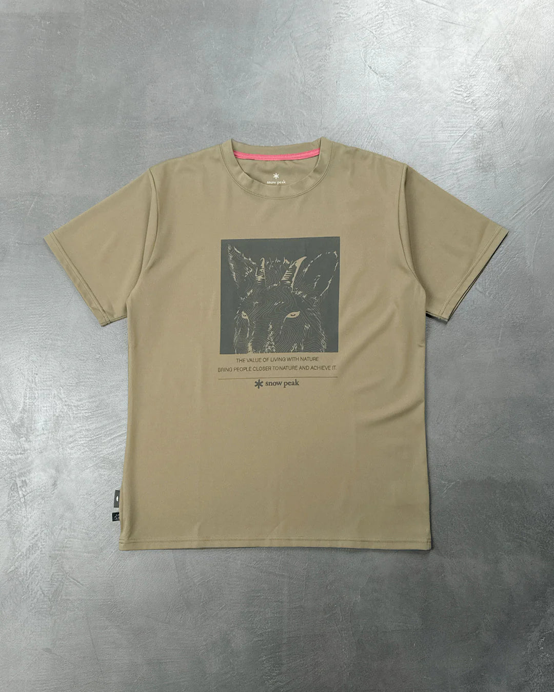 Snow Peak x Tonedtrout Graphic T-Shirt Olive