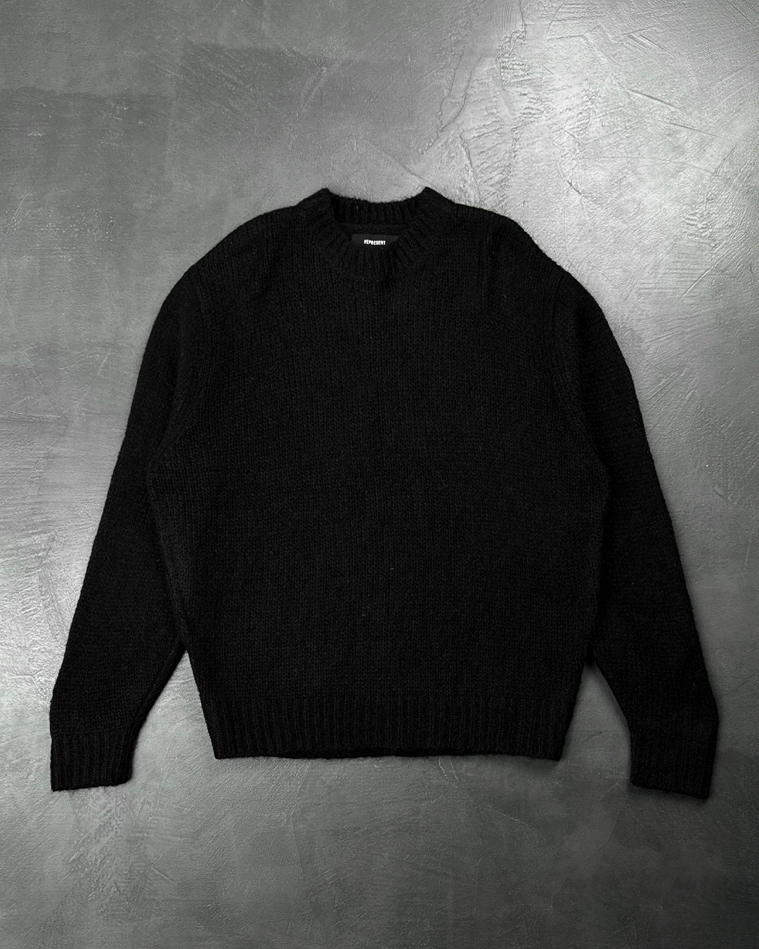 REPRESENT MOHAIR SWEATER BLACK