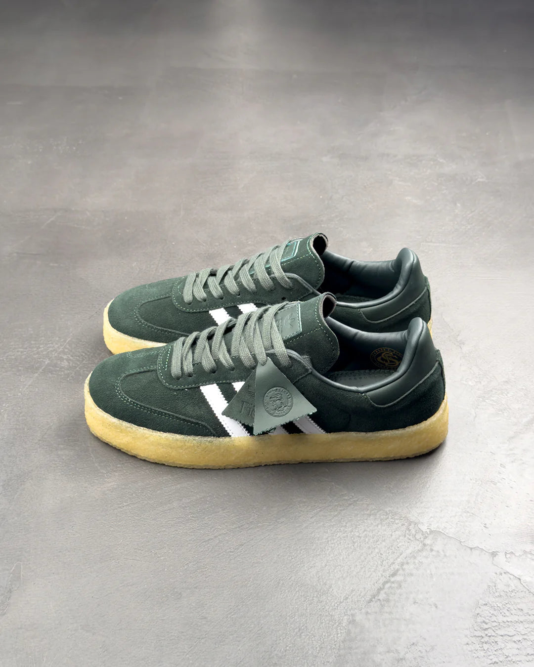 Adidas x Clarks x Ronnie Fieg 8th Street Samba Sneakers Shadow Green