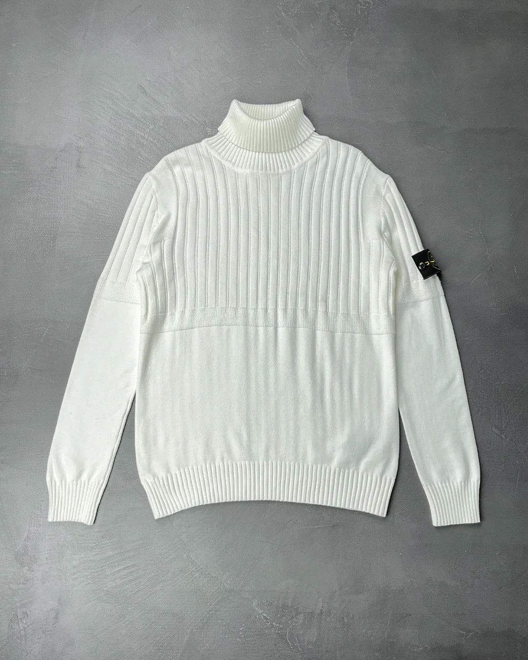 510B6 High Neck Sweater White SI0110-WT