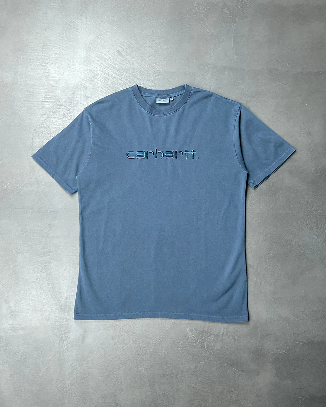 Carhartt WIP Script T-shirt Washed Navy