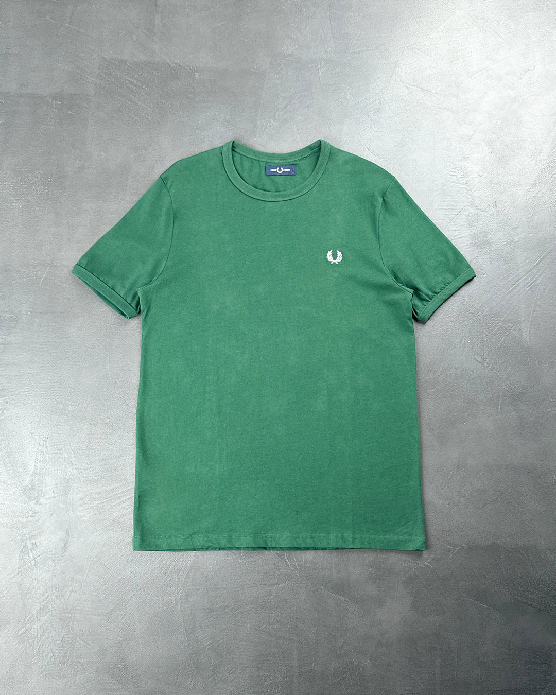 FRED PERRY Ringer T-Shirt Green