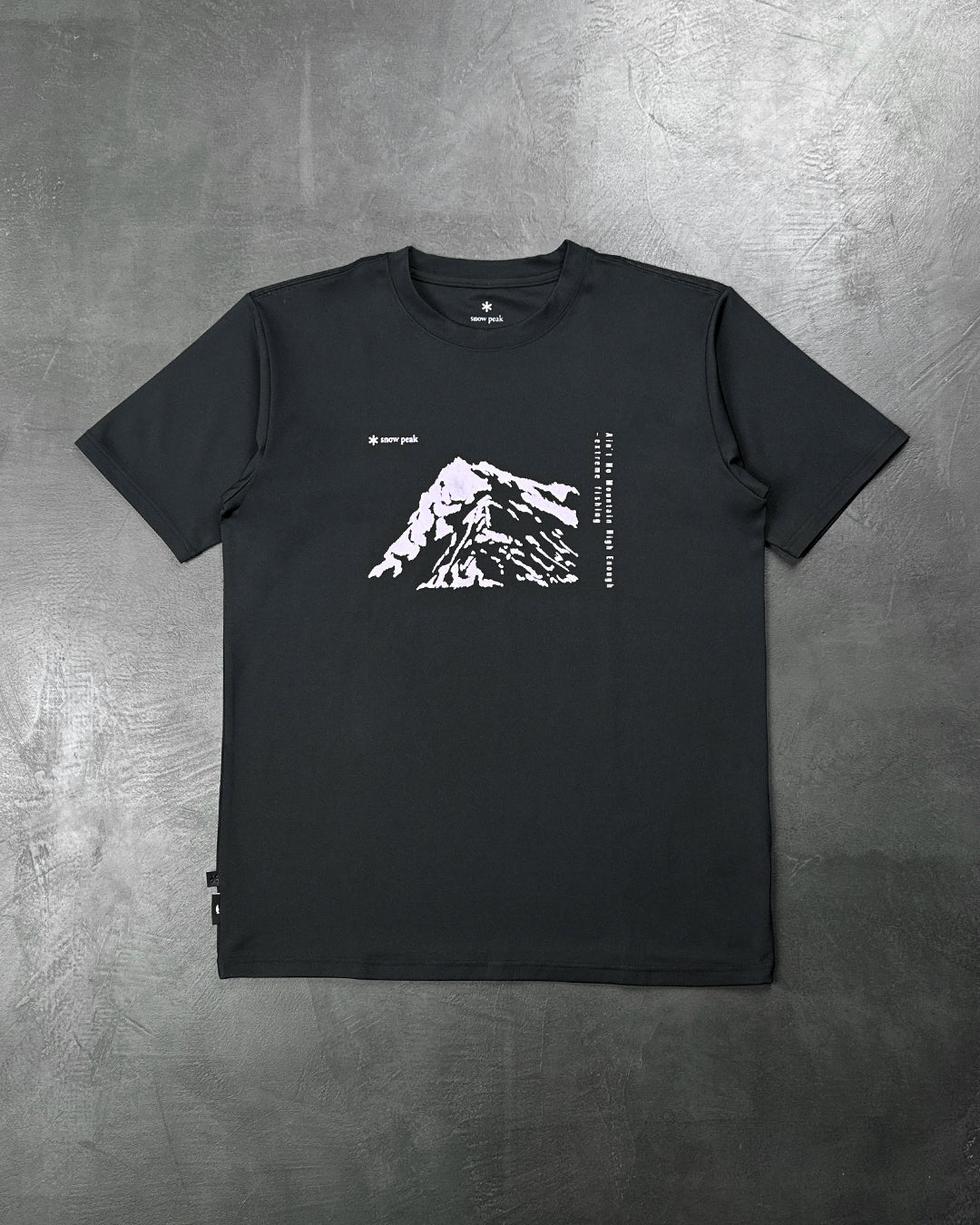 Snow Peak x Tonedtrout Mt. Tanigawa T-Shirt Black