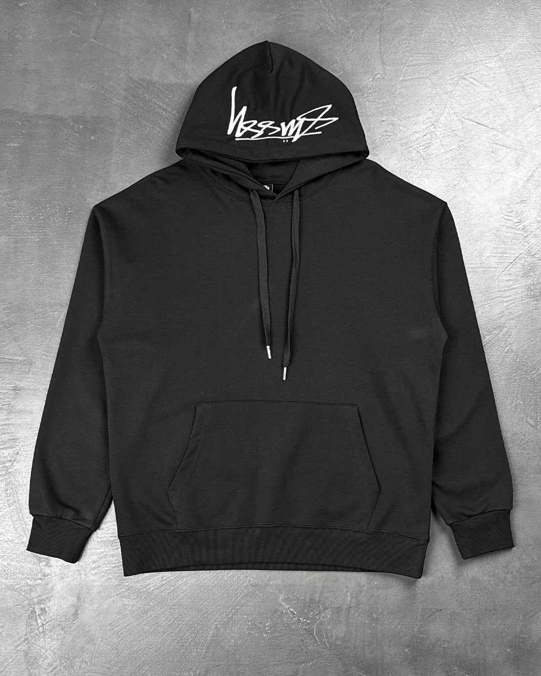 STUSSY Back Hood App Hoodie Black