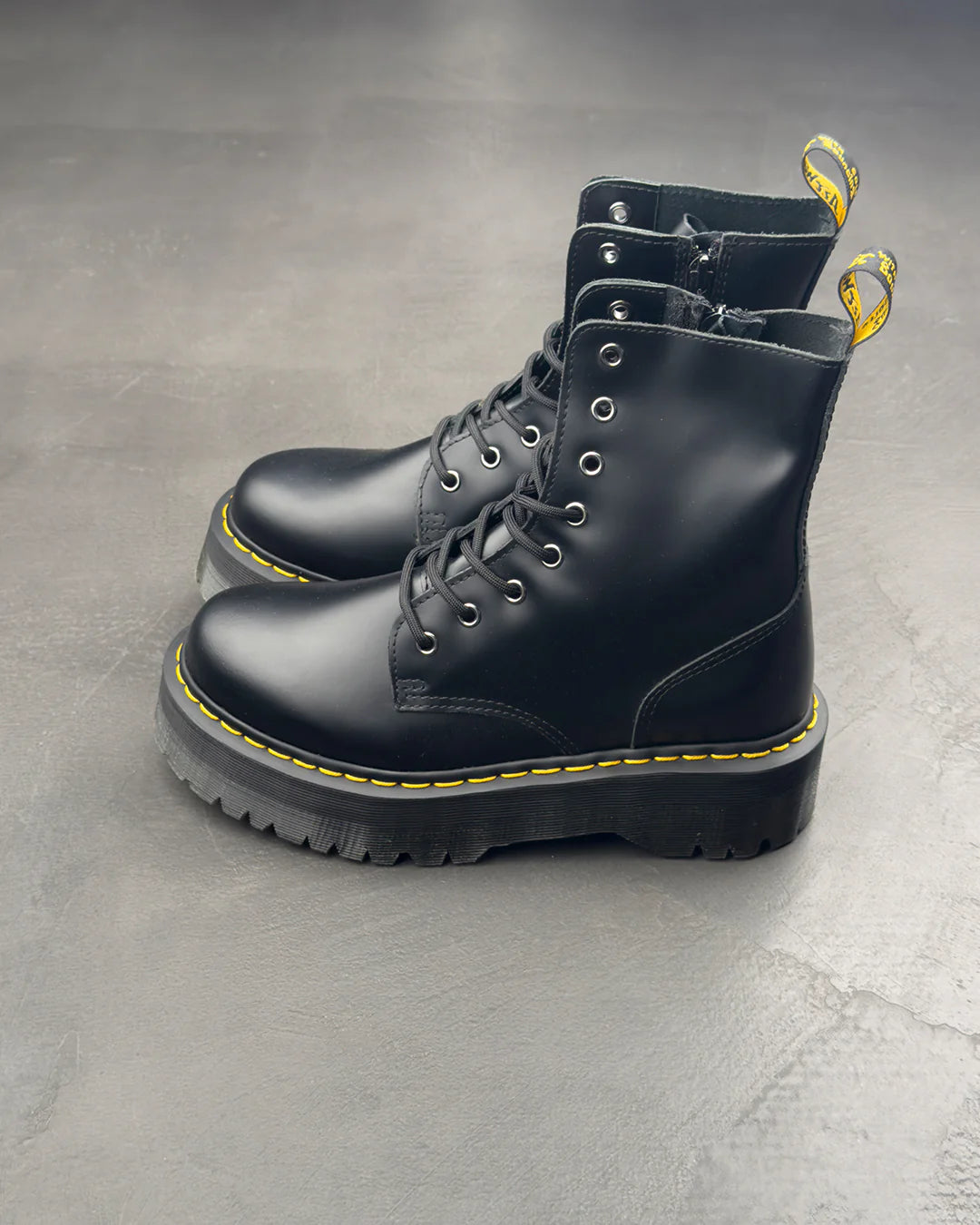 Dr. Martens Jadon Black Polished Smooth