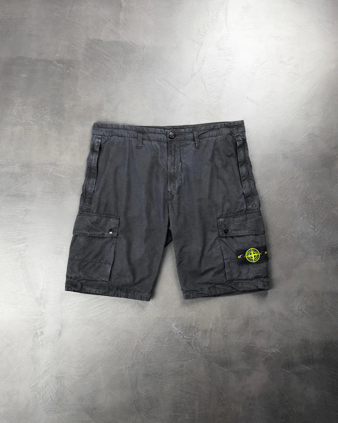 L11WA Brushed Cotton Canvas Bermuda Shorts Black SI0152-BK