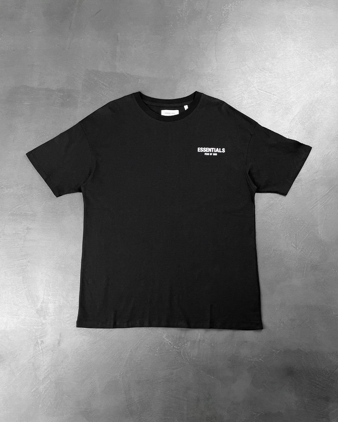 Fear Of God Essentials Boxy Logo T-Shirt Black